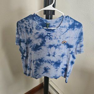 Wild Fable Graphic Rainbow Embroidered Patch Tie Dye T-Shirt
